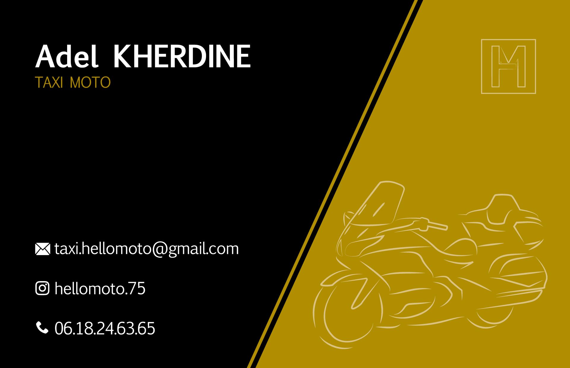 Hello Moto carte de visite recto